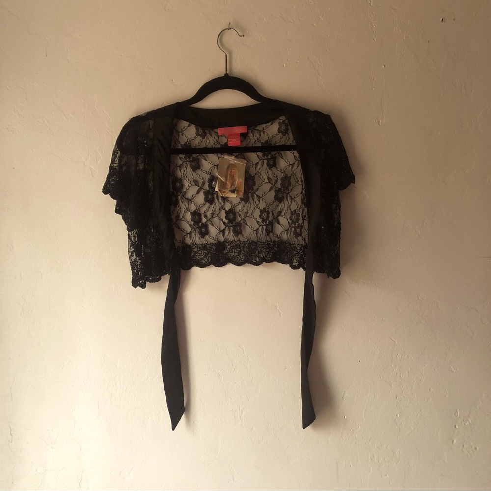 Beaded sheer floral Betsey Johnson cardigan
